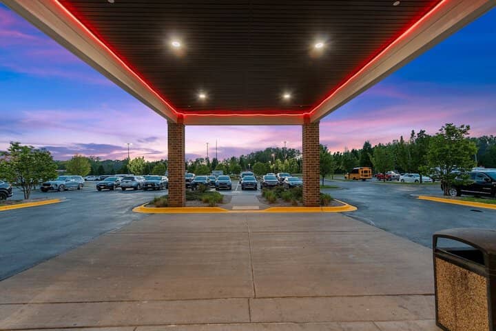 Front of property - evening/night
